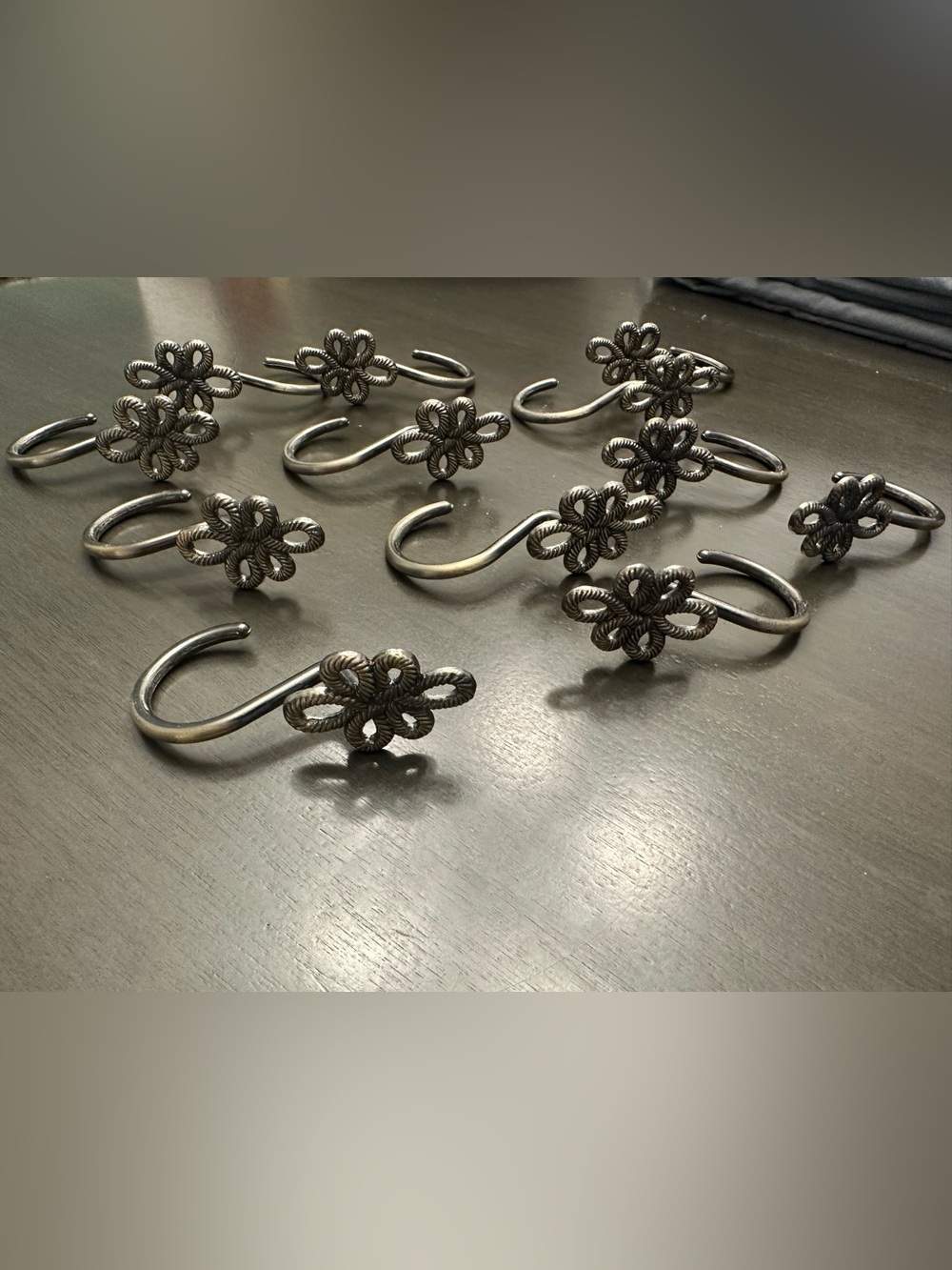 Vintage Style Flower Curtain Hooks